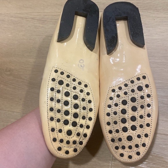 Enzo Angiolini Cream Patent Leather Loafers Women’s 6.5 Medium - Picture 4 of 8